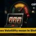 What does Volatility mean in Slots